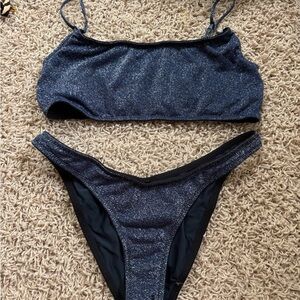 Triangl Swimwear Blue Bikini Set Minimalist Design